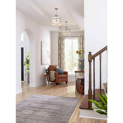 Progress Lighting Gulliver 17 in. 3-Light Galvanized Coastal Semi-Flush Light