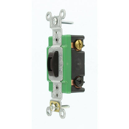 Leviton 30 Amp Industrial Grade Heavy Duty Double-Pole Locking Switch Brown