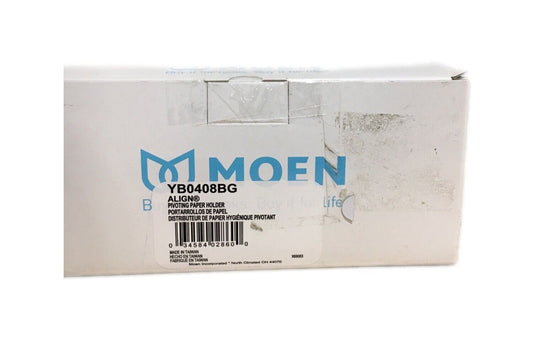 MOEN Align Double Post Wall Mount Pivoting Toilet Paper Holder in Brushed Gold