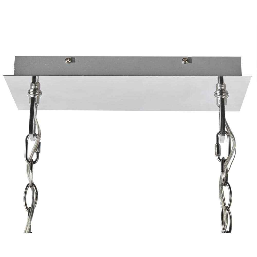 Home Decorators Samantha 60-Watt 8-Light LED Chrome Chandelier