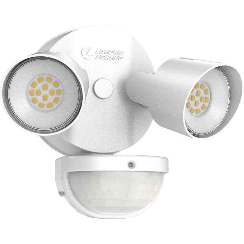 Lithonia Lighting Contractor HGX White Motion Activated Outdoor LED Flood Light