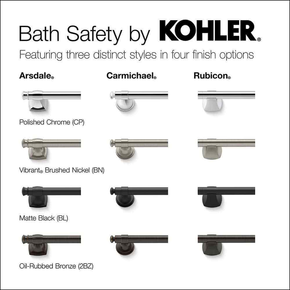 KOHLER Carmichael 9 in. Grab Bar in Polished Chrome K-R27234-CP