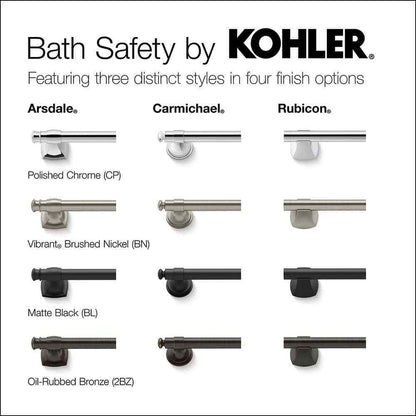 KOHLER Carmichael 9 in. Grab Bar in Polished Chrome K-R27234-CP