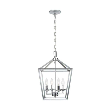Home Decorators Weyburn 4-Light Polished Chrome Farmhouse Chandelier CP 46201