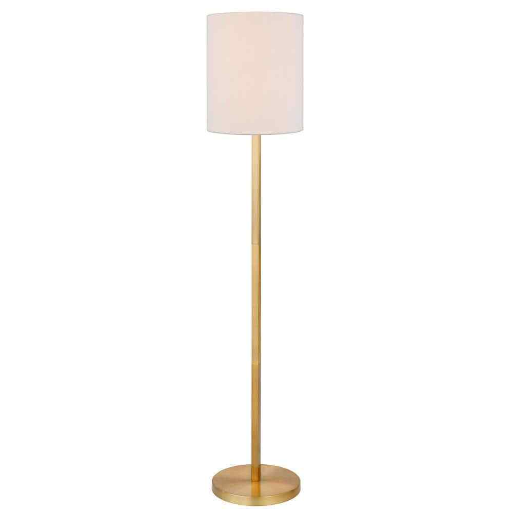 Meyer&Cross Braun 62 in. Brass Finish Floor Lamp with Round Base FL0904
