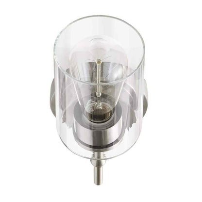 Home Decorators Ayelen 1-Light Brushed Nickel Indoor Wall Sconce