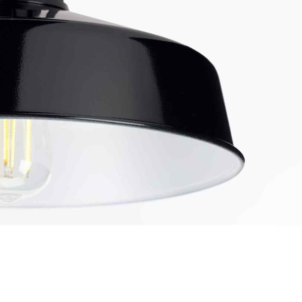 Progress Lighting Perry Court 1-Light Gloss Black Outdoor Wall Lantern
