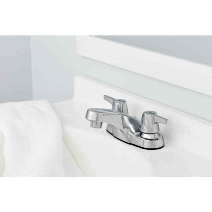 Glacier Bay Aragon 4 in. 2-Handle Low-Arc Bathroom Faucet without Pop-Up Drain