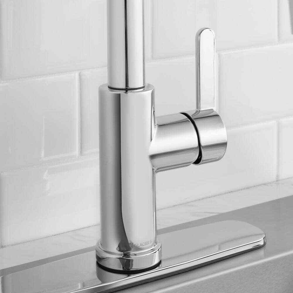 Glacier Bay Paulina Single-Handle Pull-Down Sprayer Kitchen Faucet in Chrome