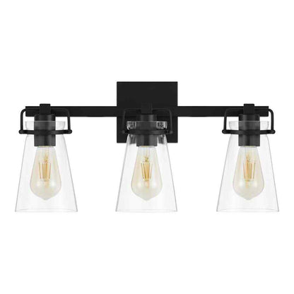 Home Decorators Collection Stonedale 20 in. 3-Light Black Vanity Light HDLI006