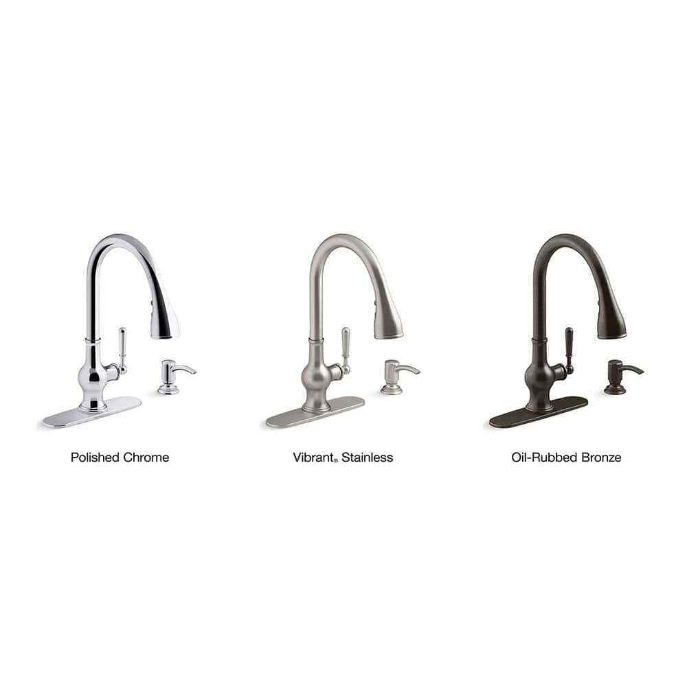 KOHLER Capilano Single-Handle Pull-Down Kitchen Faucet w/ Boost Technology