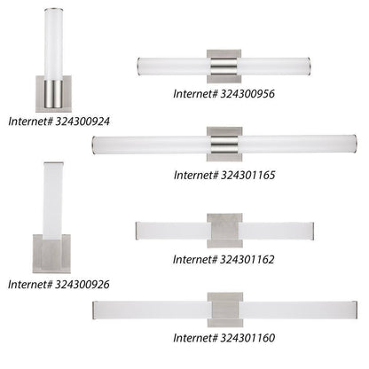 Bel Air Lighting Saavy 36 in. 2-Light Integrated LED Vanity Light Fixture