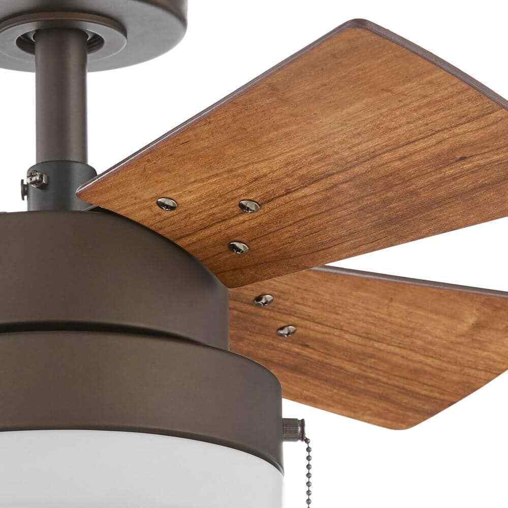 Hampton Bay Metarie II 24 in. Indoor Oil Rubbed Bronze Ceiling Fan with Light
