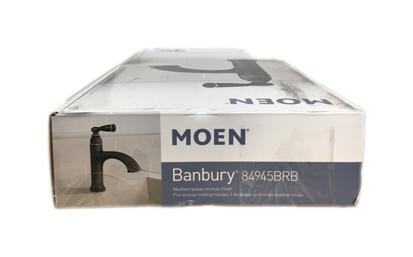 MOEN Banbury 4 in. Centerset Single Handle Bathroom Faucet Mediterranean Bronze