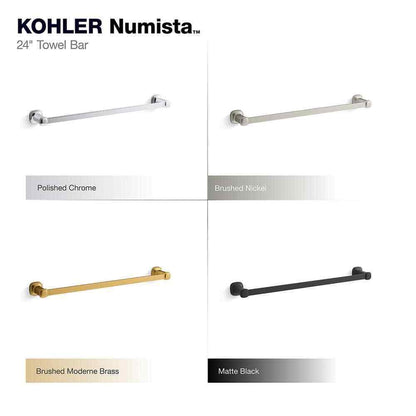 KOHLER Numista 24 in. Towel Bar in Brushed Nickel R30660-BN