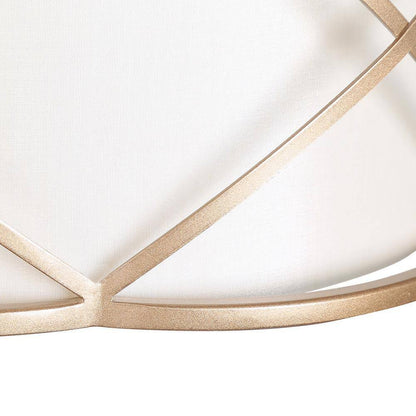 Uolfin Gold Drum 3-Light Modern Farmhouse Cage Chandelier