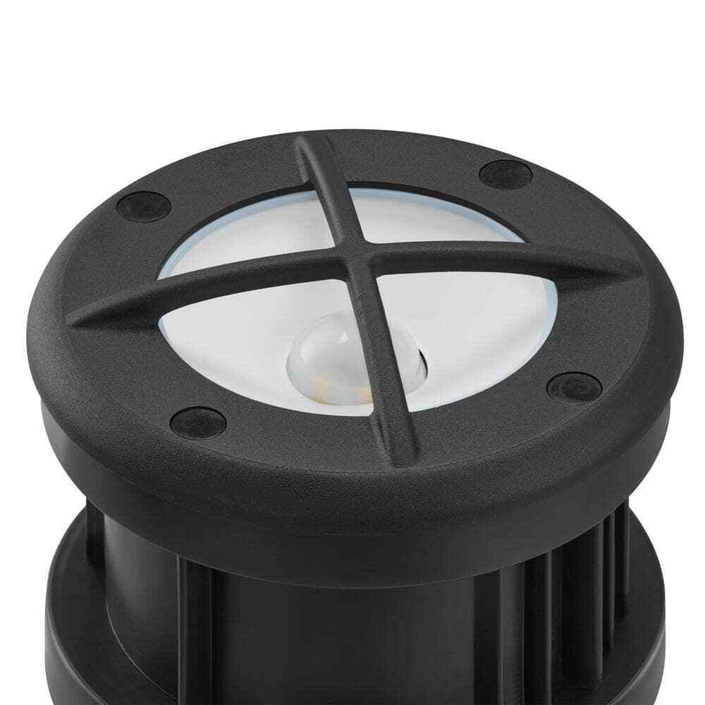 Hampton Bay Marion 25-Watt Equivalent Low Voltage Black LED Outdoor Well Light
