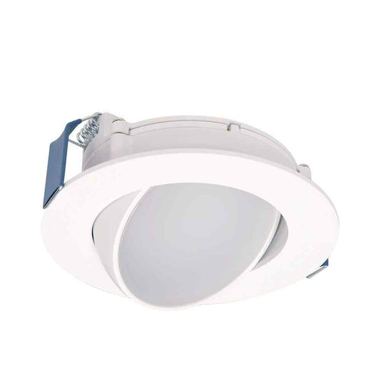 HALO HLA 4 in. Color Selectable Canless Recessed Wide Beam Gimbal Trim LED Kit