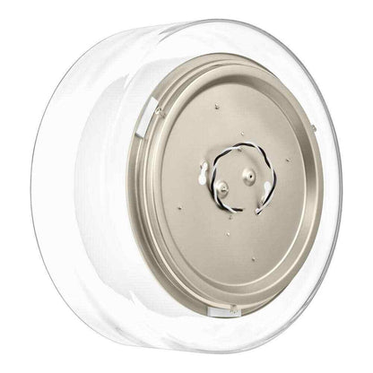 Denning 13 in. Brushed Nickel Smart Voice Controlled RGB LED Flush Mount
