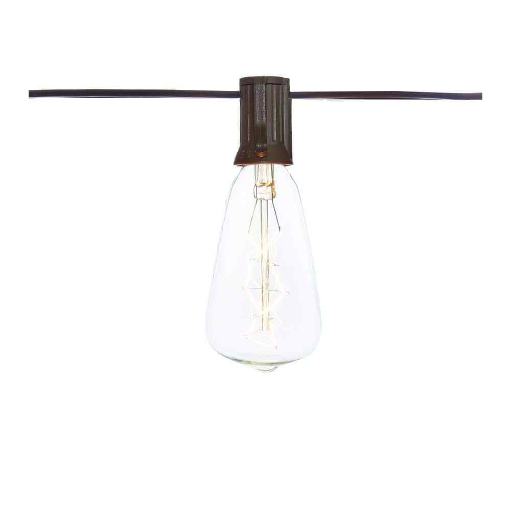 Hampton Bay 10 ft. Light Line Voltage Incandescent String Light (10-Heads)