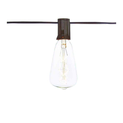 Hampton Bay 10 ft. Light Line Voltage Incandescent String Light (10-Heads)