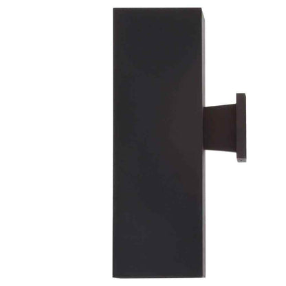 Progress Lighting Square 6 in. Black Modern Outdoor Wall Lantern Up-Down Light