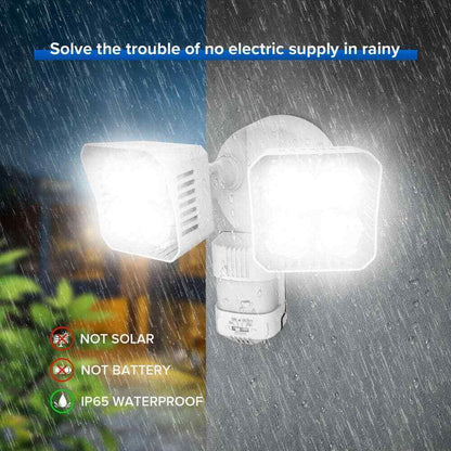 SANSI 700 Watt Equivalent 7000 Lumen 180�� White Integrated LED Flood Light 5000K