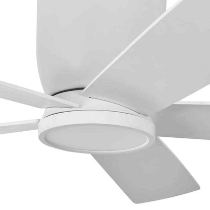 Home Decorators Britton 52 in. LED Indoor Matte White Ceiling Fan w/ Remote