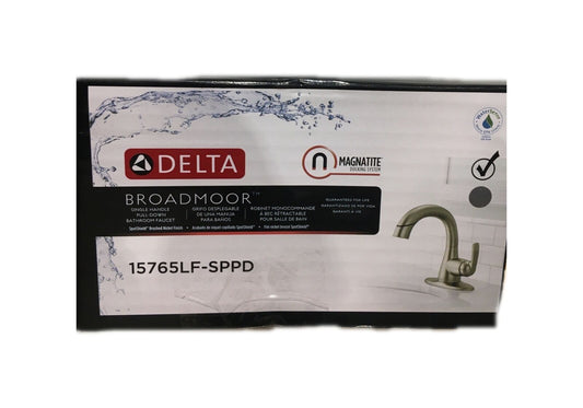 Delta Broadmoor Single Hole Single-Handle Bathroom Faucet w/ Pull-Down Sprayer