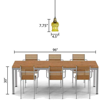 River of Goods Diane 1-Light Gold Textured Shaded Glass Cylinder Pendant Light