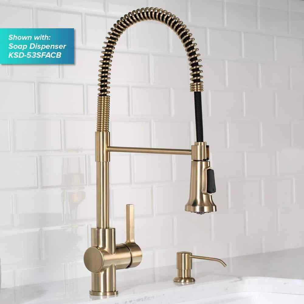 KRAUS Britt Single Handle Commercial Style Kitchen Faucet
