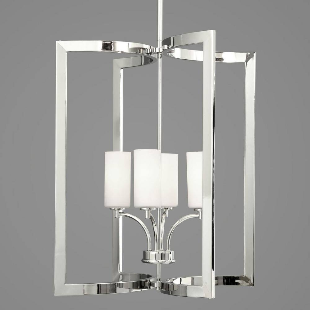 Progress Lighting Celeste Collection 4-Light Polished Nickel Pendant