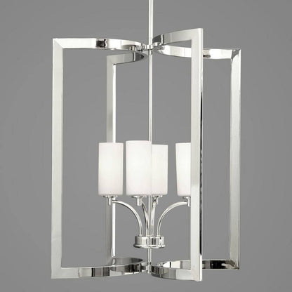 Progress Lighting Celeste Collection 4-Light Polished Nickel Pendant