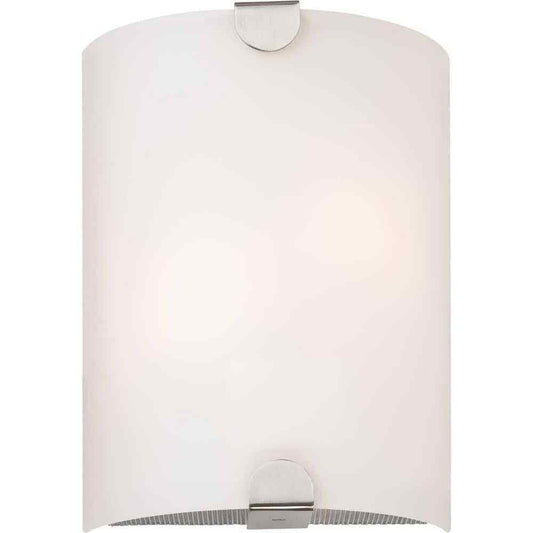 Volume Lighting Esprit Indoor Brushed Nickel Wall Sconce with Cylinder Shade