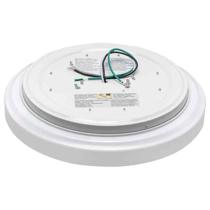 Commercial Electric 12 in White Round Closet Light LED Flush Mount Ceiling Light
