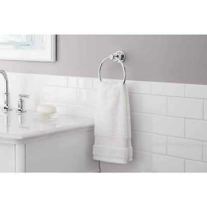 Glacier Bay Sebring Towel Ring in Polished Chrome BTH-086-122