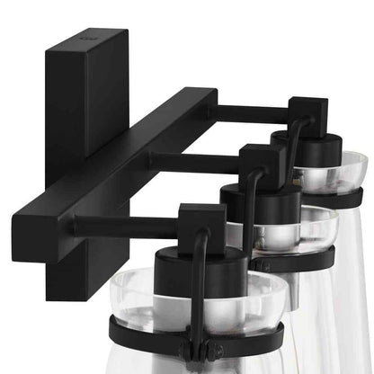 Home Decorators Collection Stonedale 20 in. 3-Light Black Vanity Light HDLI006