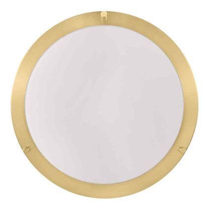 Hampton Bay Flaxmere 14 in. Brushed Gold Dimmable LED Flush Mount Ceiling Light