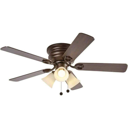 Clarkston II 44 in. LED Indoor Oil Rubbed Bronze Ceiling Fan w/ Light Kit