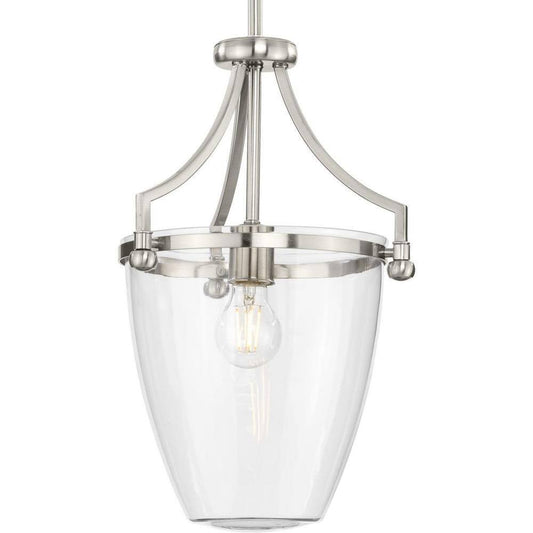 Progress Lighting Parkhurst Collection 1-Light Brushed Nickel Mini-Pendant