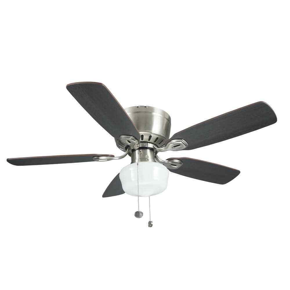 Kennesaw 42 in. Indoor Brushed Nickel Ceiling Fan with Light