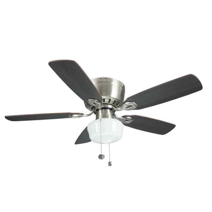 Kennesaw 42 in. Indoor Brushed Nickel Ceiling Fan with Light