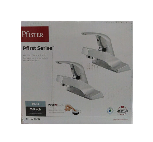 Pfister Pfirst Series 4 in. Centerset Bathroom Faucet Combo Kit  Polished Chrome