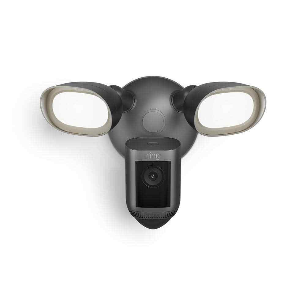 Ring Floodlight Cam Wired Pro Smart Security Video Camera w/ 2 LED Lights Wifi