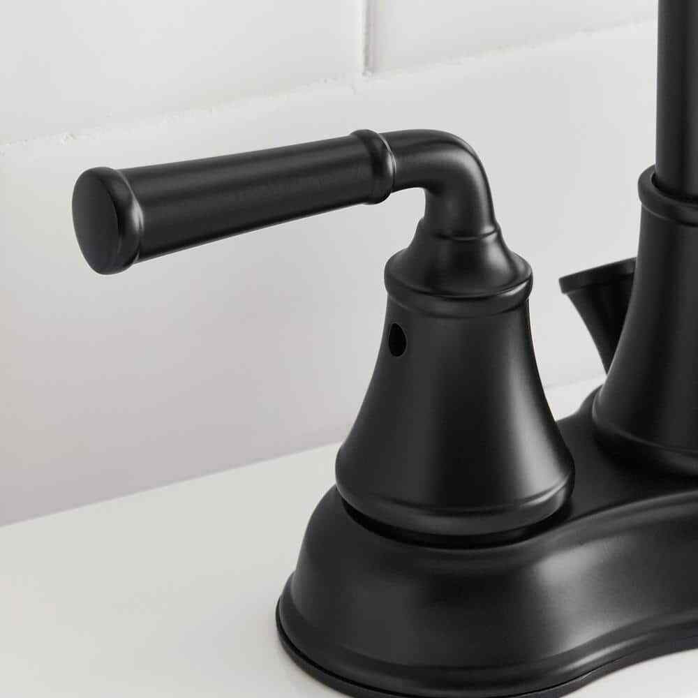Glacier Bay Dunston 4 in. Centerset Double Handle High-Arc Bathroom Faucet