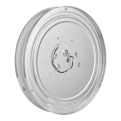 Hampton Bay Flaxmere 12 in. Chrome Dimmable LED Flush Mount Ceiling Light