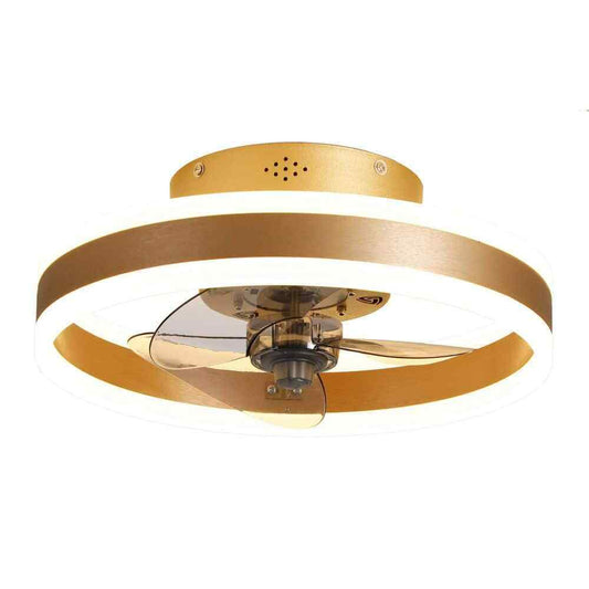 Hampton Bay Preen 20 in. LED Indoor Gold Ceiling Fan with light and remote
