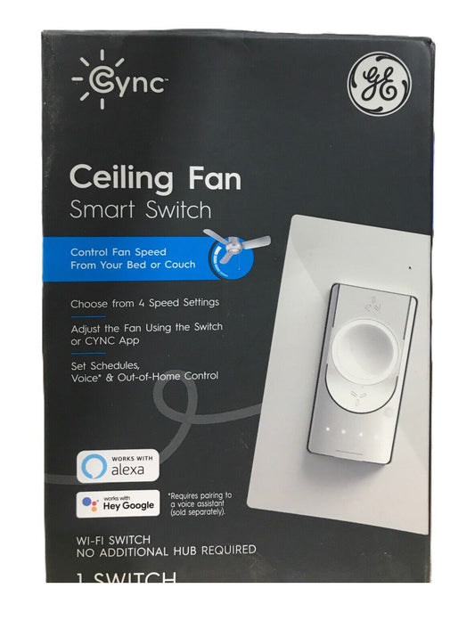 Cync 4-Speed Smart Ceiling Fan Controller White 93128847