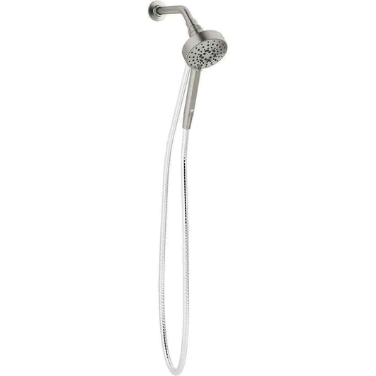 KOHLER Lively 4-Spray Wall Mount Handheld Shower Head in Vibrant Brushed Nickel