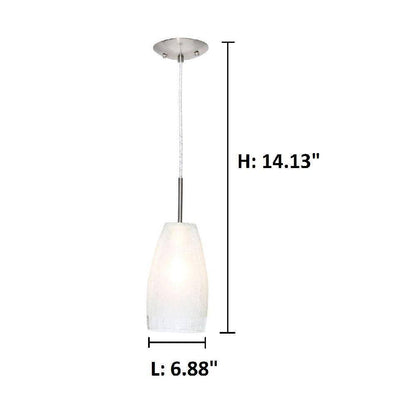 Eglo Crash 1-Light Matte Nickel Hanging/Ceiling Pendant 20599A